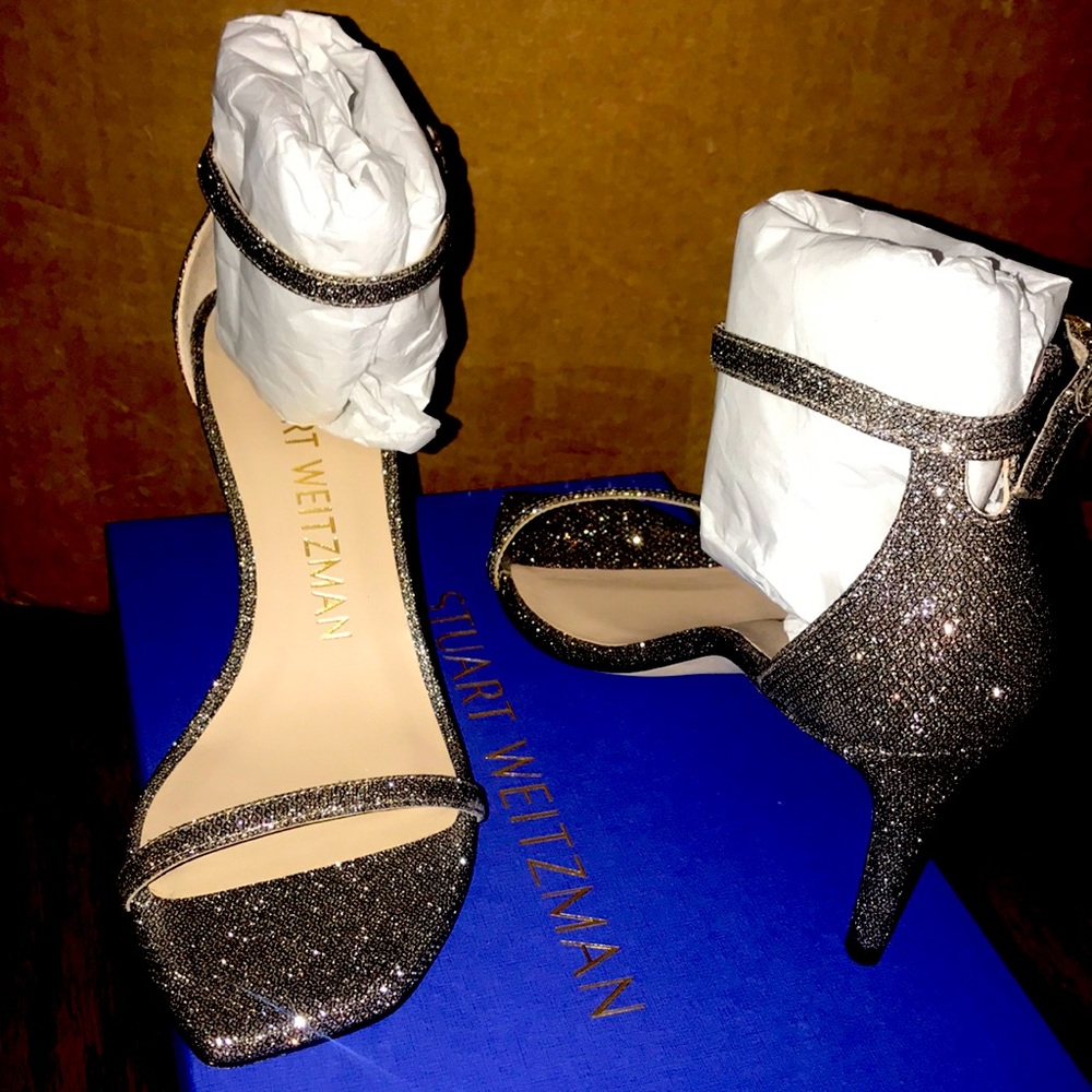 Brand New 7.5 Stuart Weitzman Sexy Glittery Heels